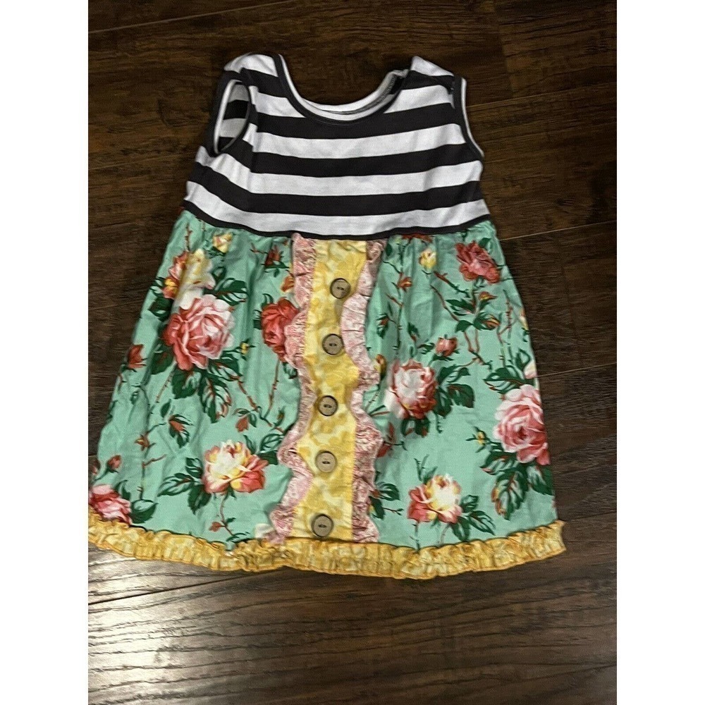 Anna Cole by La Jenns Colorful Dress Toddler Size 2T